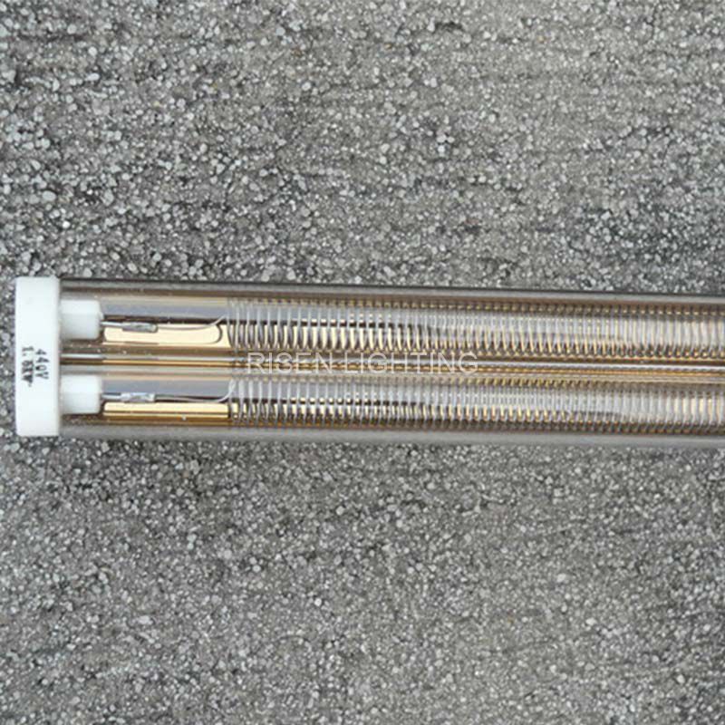 Medium Wave Gold Reflector Twin Tube infrared Heater
